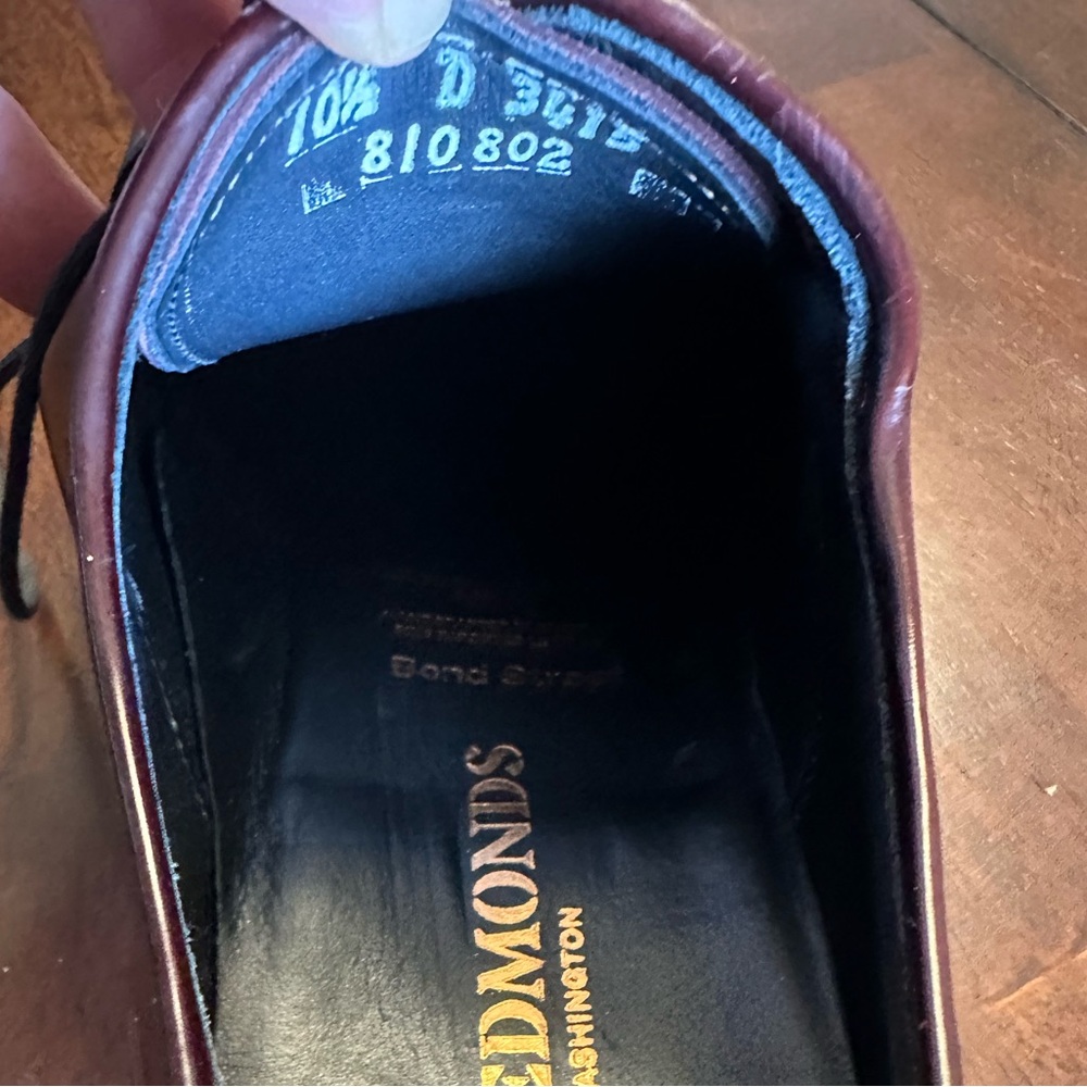Allen Edmonds Bond Street Cap Toe Oxford 10.5D - Picture 8 of 9